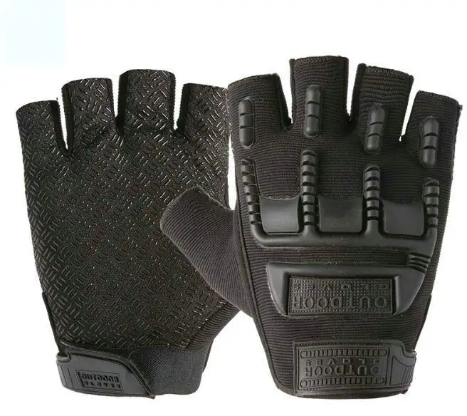 
Wholesale New Arrival Half Finger Palm Guard Breathable Anti Slip Outdoor Mountain Climbing Gloves Bike Cycling Gloves 