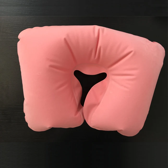 泳池中央充气旅行舒适户外空气颈枕,c形飞机气垫旅行配件枕头