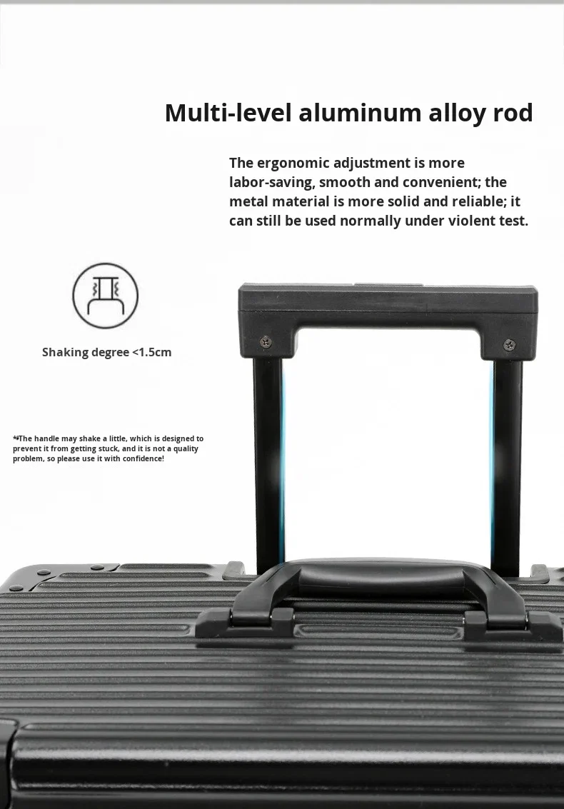 product 18 20 aluminum frame cabin carry on trolley case handheld luggage for photography tools  beauty instruments pilot case-7