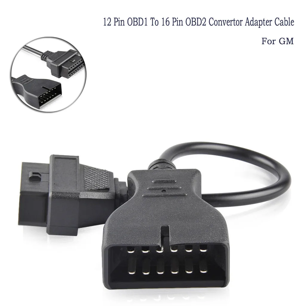 12Pin OBD1 to 16 Pin OBD2 Convertor Connector Adapter Cable For GM Chevrolet GMC
