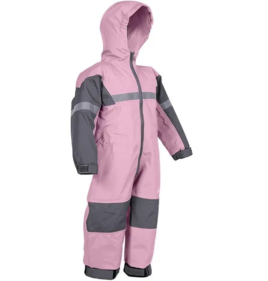 Kids Coverall Hi Vis Tape Waterproof Child Coverall One Piece Warm Snow
