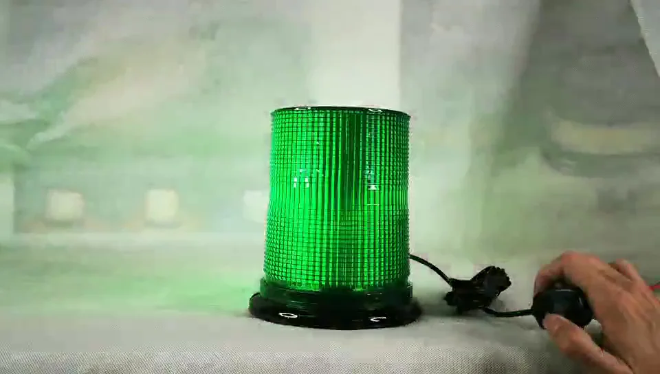 Dc12v 24v Ambulance Rotating Green Flashing Beacon Light Emergency