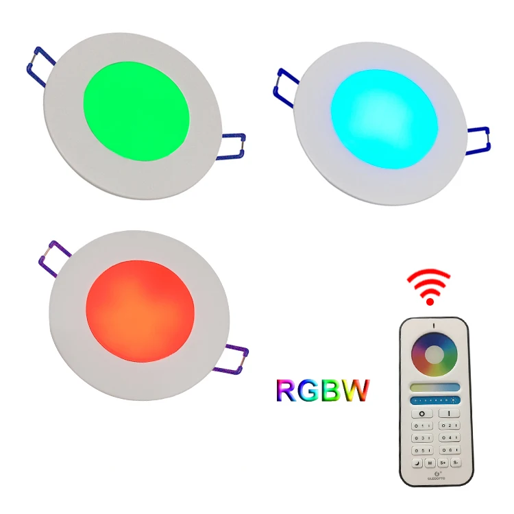 2020 new  led  downlight  wifi   zigbee smart  6w RGBW   panel light remote control