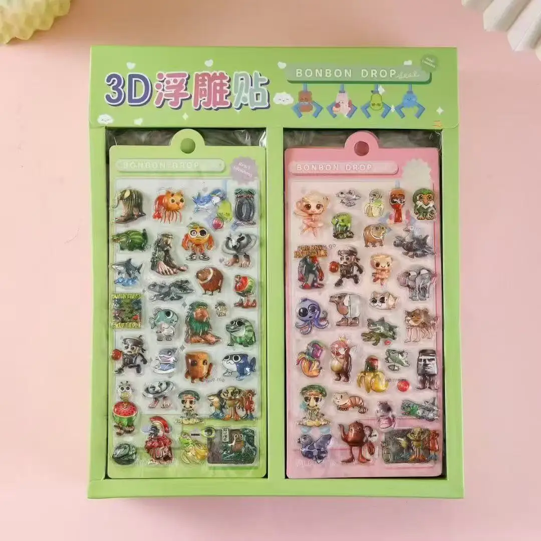 No.5 Cartoon 3D Crystal Relief Stickers for Children's DIY Creative ...