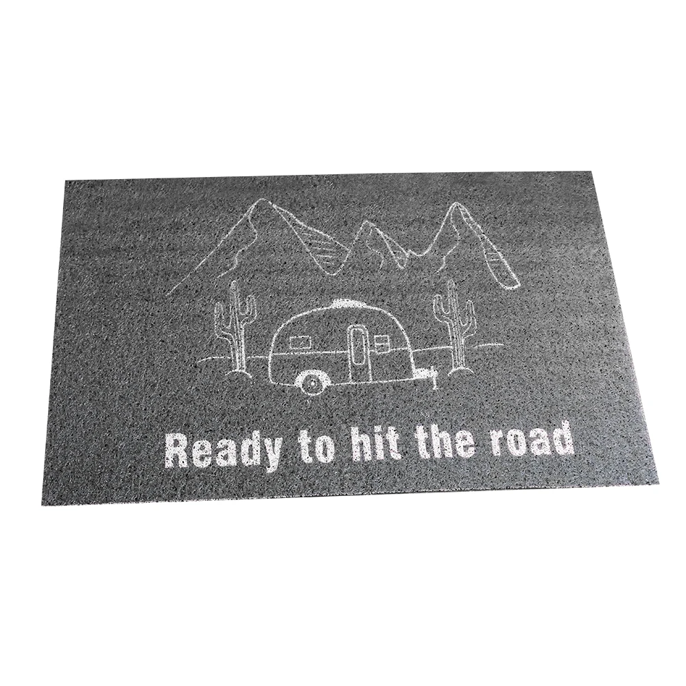 Caravan Accessories Pvc Camper Rug Mat Camping Rv Entranc Decorative Nonslip Camper Doormat