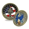 Gold metal custom challenge engraved old silver plating eagle coin decorative coins