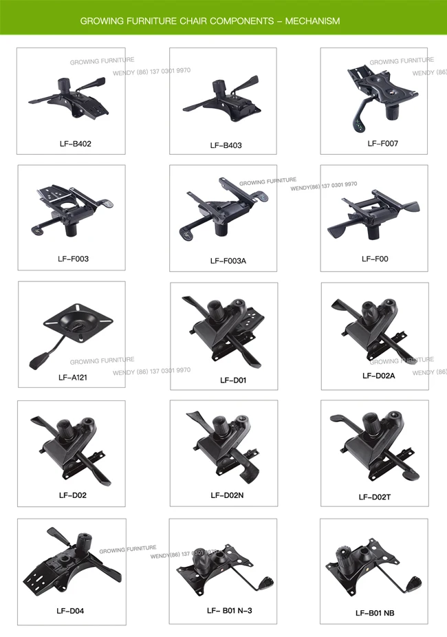 Foshan Caster Office Chair Lift Seat Swivel Recliner Chair Tilt