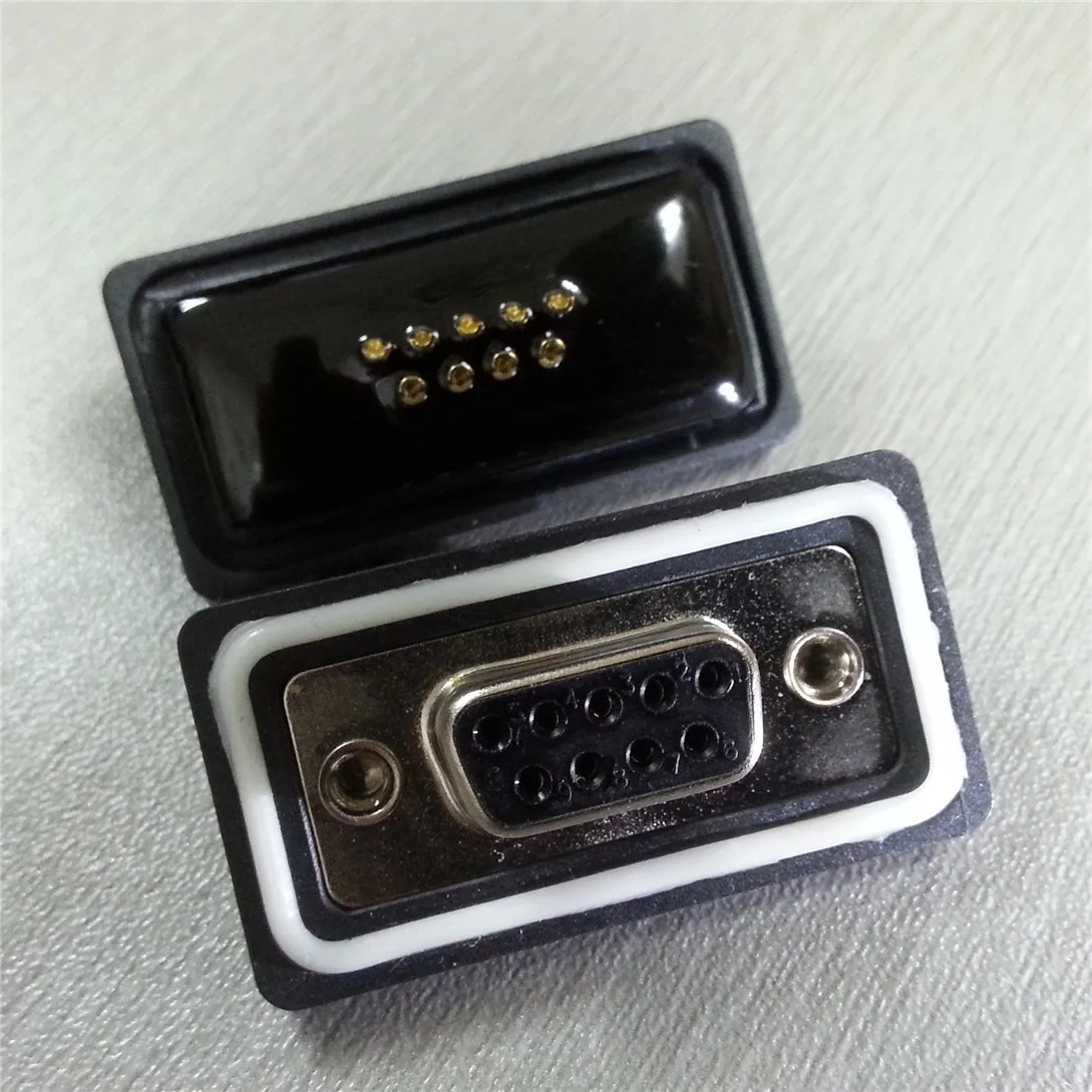 Factory Sale Waterproof Ip67 Rs232 D Sub 9pin Female Socket Connector