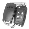 5 button flip folding replacement case for chevrolet cruze remote cover HU100 door key blank blade car key case
