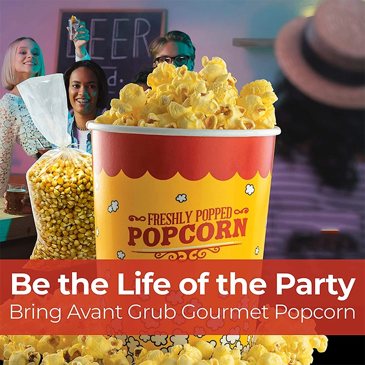 Custom Printed Disposable Takeaway Packaging Popcorn Paper Cup For Sale