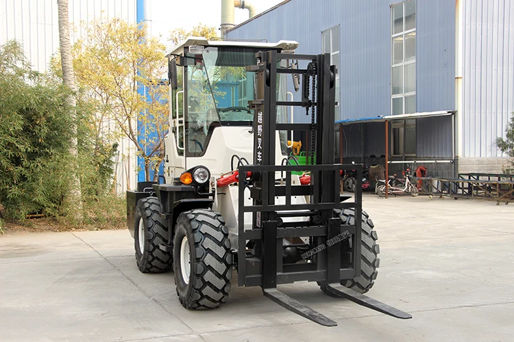 Diesel Mini Forklift Truck Small Rough Terrain Forklift Price 3 Ton 4