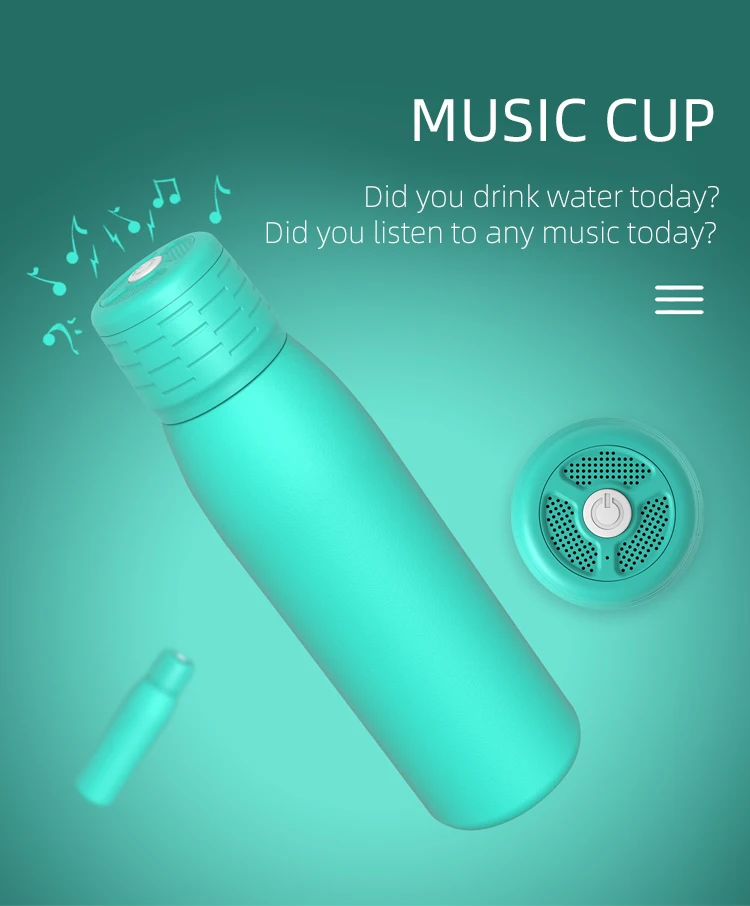 Custom Logo Outdoor Portable Smart Music Audio Safety Wireless Speaker Cup - ANKUX.COM