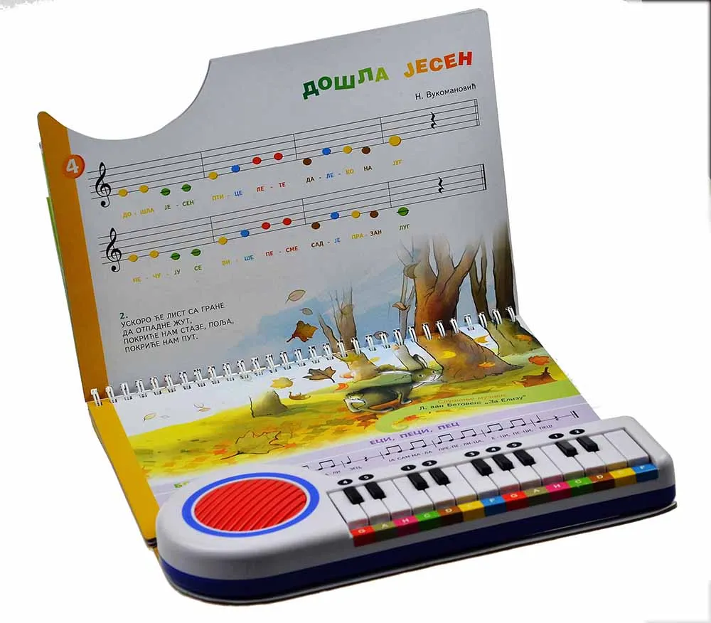 
Kids custom print board pre-record sound book short story audio books 