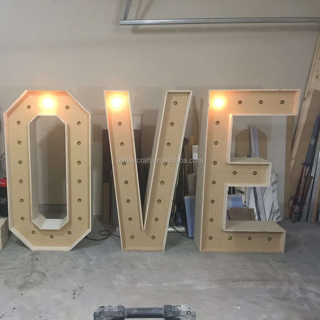 Amina Craft Alphabet 4ft Marquee Letters Love Letter Led Lights - Buy ...