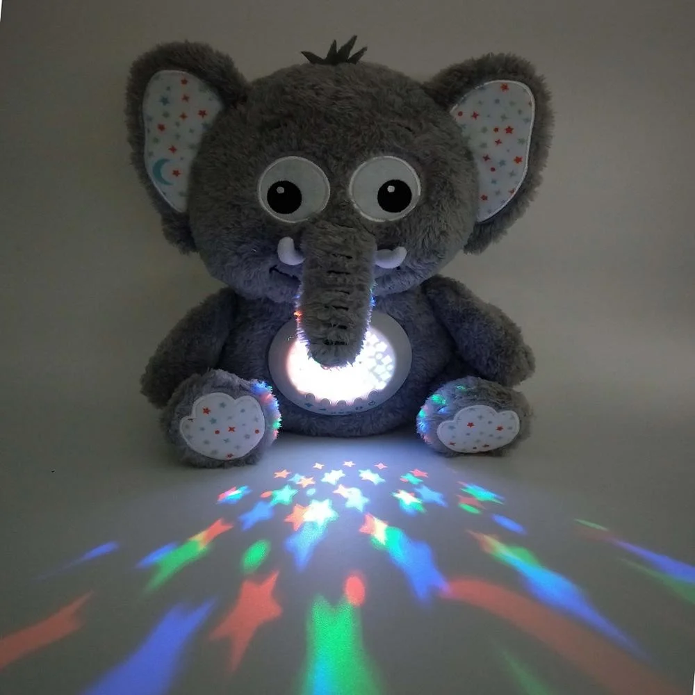 grafix night light cuddly projector plush