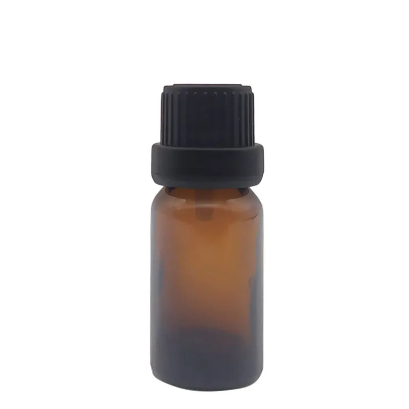 10ml Amber frosted /clear Frosted Essential Oil Vials glass bottle  with plastic cap supplier