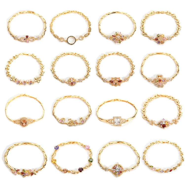 18k Gold Bangle Bracelet Saudi Arabia Jewelry,Gold Bracelet Set Model