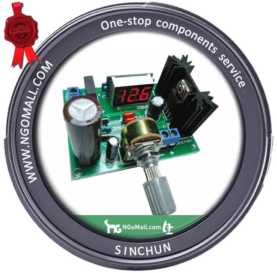 SC-20-NA289 DC Buck Step Down Converter Module 5V 12V LM317 Voltage Regulator LED for uno r3