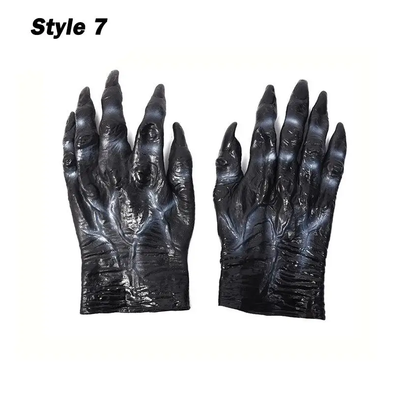 万圣节恐怖僵尸手套化妆派对装饰角色扮演棘手的血魔鬼鬼服装派对道具