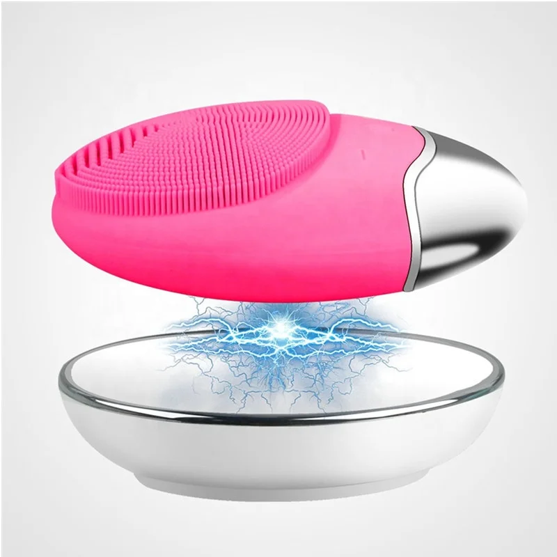 
2020 electric powered ultrasonic best face cleansing brush facial heads oem 
