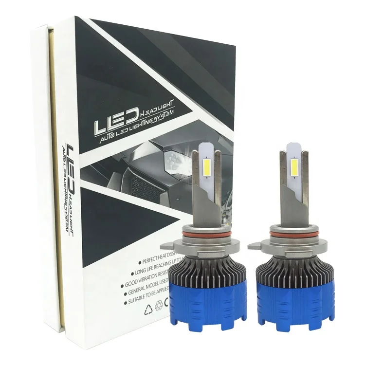 Promotion high bright H1 H4 H7 9012 12v 45w 6500k white light manufacture car led headlight bulb