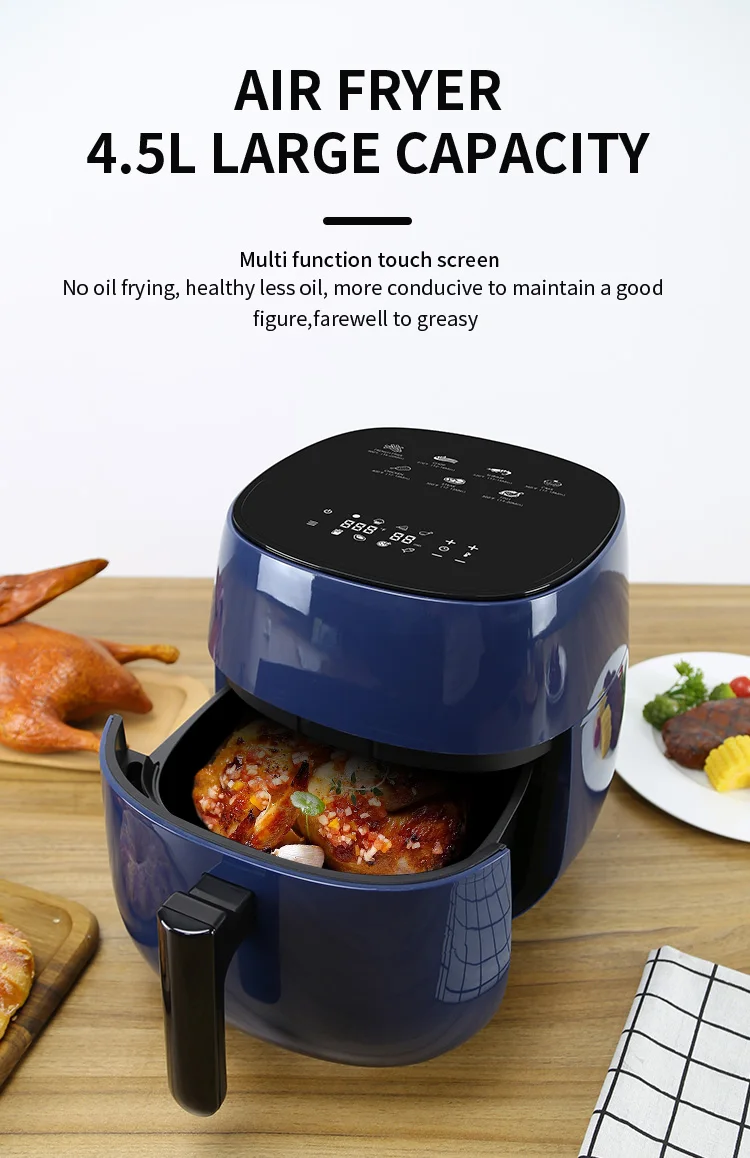 4L 4.5qt BPA Free Nonstick Frying Pot Hot Air Fryers Oilless Cooker - China Air  Fryer and Deep Electric Air Fryer price