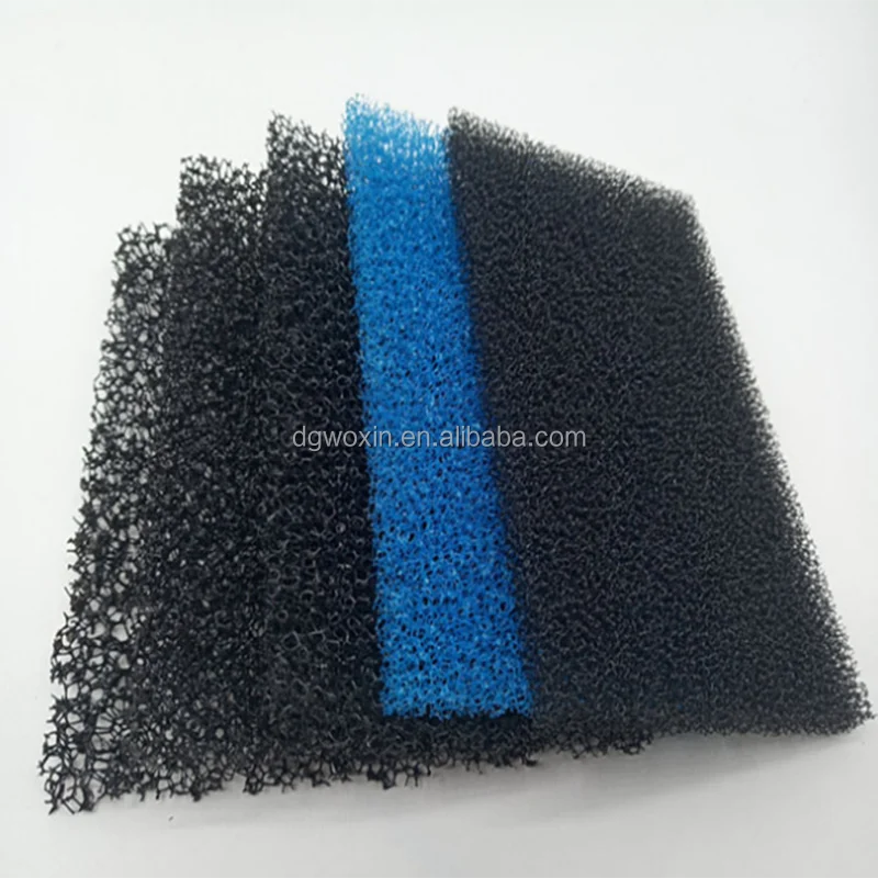 Wholesale Reticulated Polyurethane Open Cell Mesh Ppi 1060 Dustproof Fish Tank Filter Foam