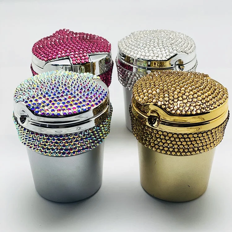 Wholesale Luxury Bling Bling Cigars Ashtray Desktop Bucket Luxury Zinc