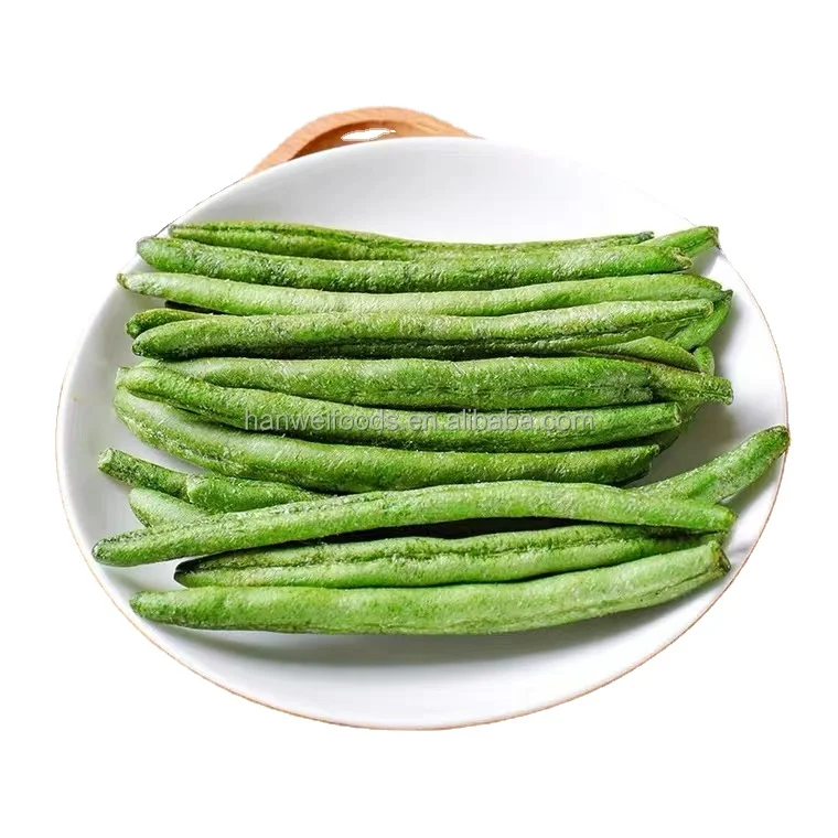 Healthy snack dehydrated fruits and vegetables vacuum fried kidney bean dried green peas factory