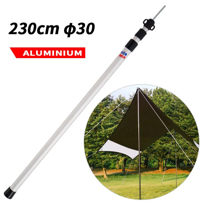 Camping Adjustable Tarp Poles Telescoping Aluminum Tarp And Tent Poles