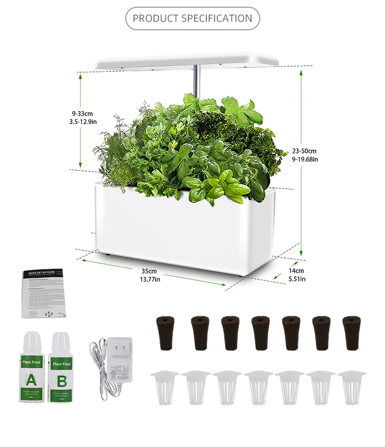 Govisun popular high efficiency 15w full-automatic flowerpots mini hydroponic home garden