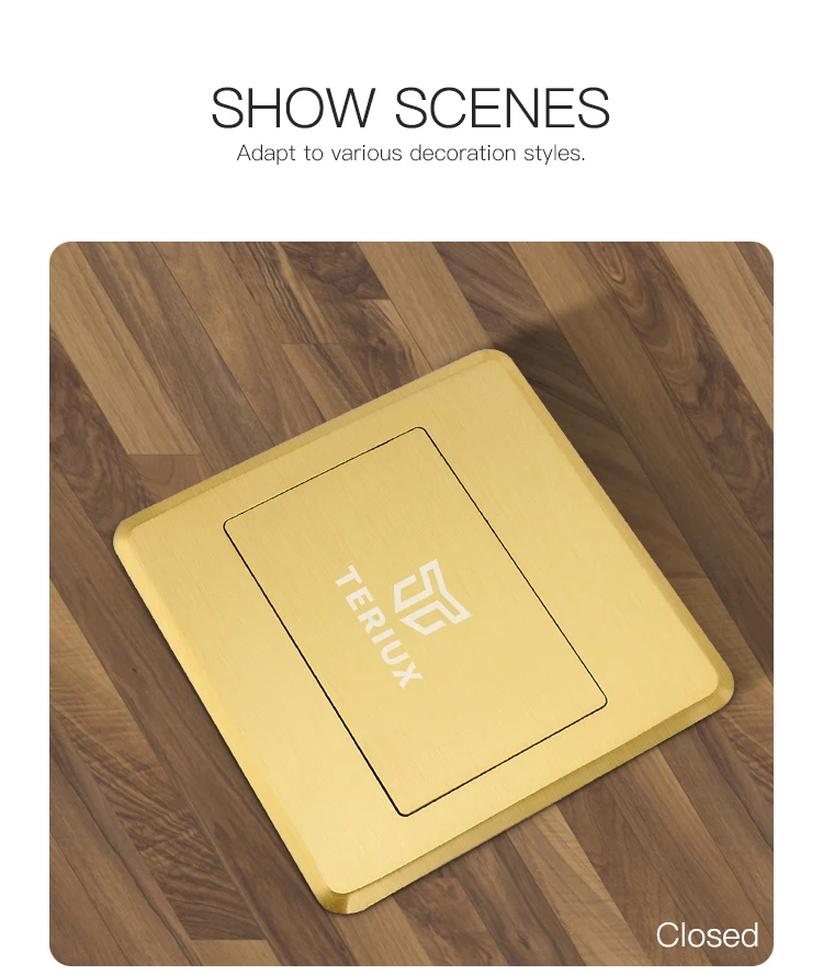 Wholesale uk standard brass electrical power supply 13A hidden socket box