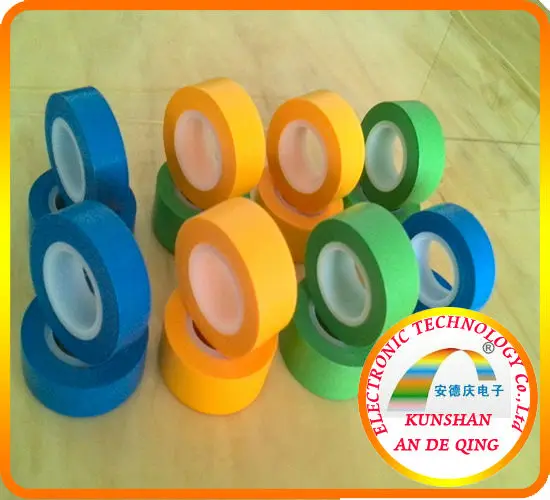 Heat Resistance Yellow Rice Paper Washi Tape For Automobile Painting