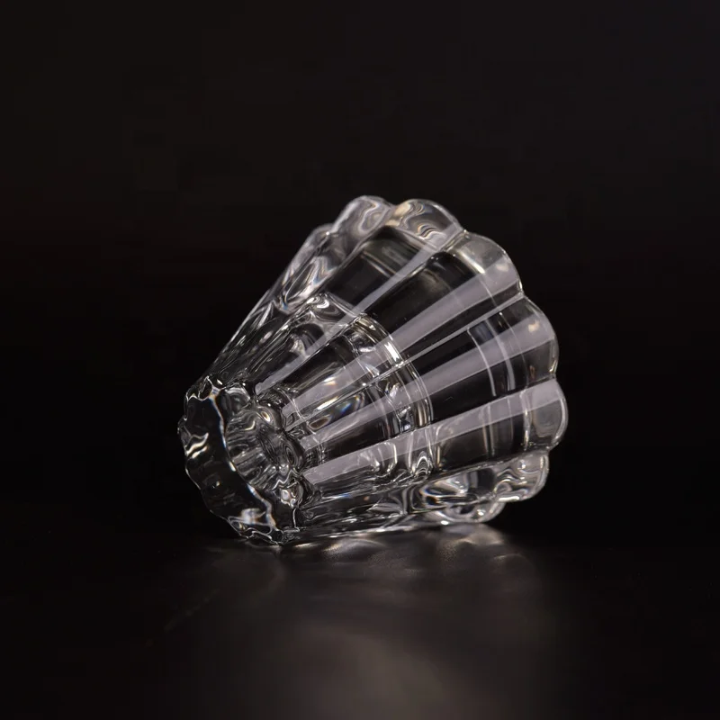 Transparent candle jars glass candle holder wedding decoration supplier