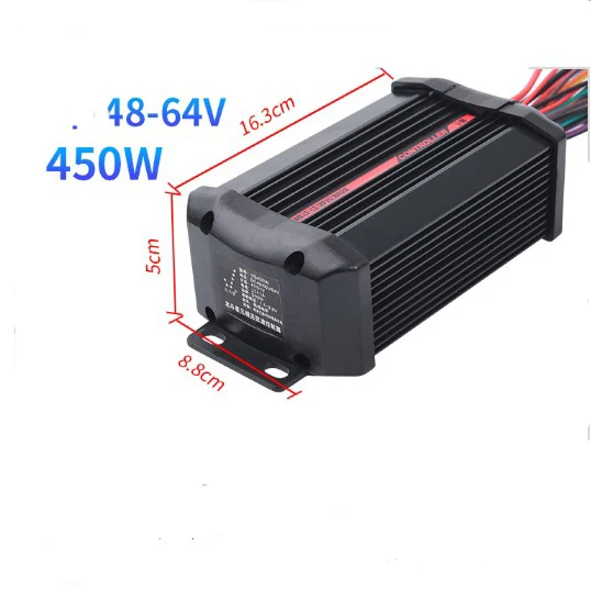 
Electric E-bike Vehicle Scooter Battery Brushless DC Motor Controller 48V 64V 450W 
