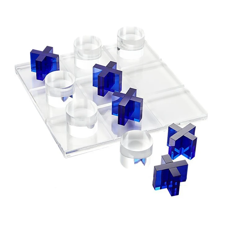 OnDisplay 3D Luxe Acrylic Tic Tac Toe Set (Clear)