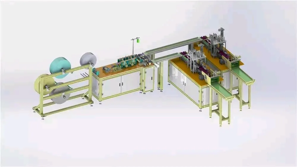 new type 2020 full automatic face mask production line