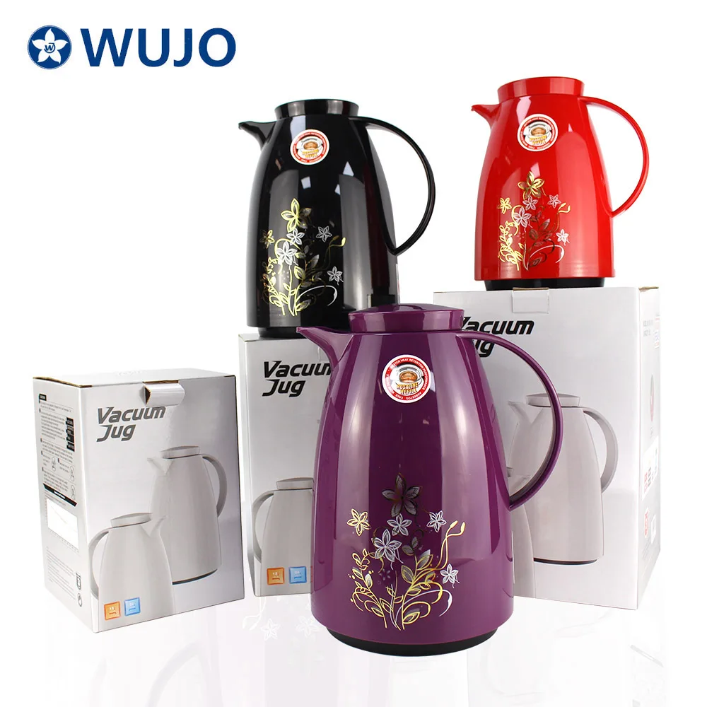 1 Liter Hot Cold Insulation Vacuum Flask Glass Inner Plastic Tea Coffee