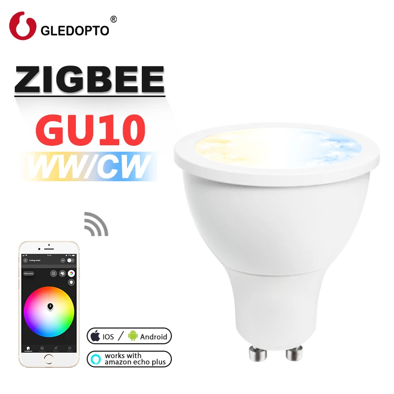 Gledopto RGB CCT Zigbee Smart Homekit GU10 MR16 Led Spotlight