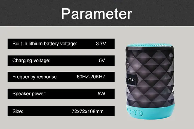 New product ideas 2020 trending products car outdoor sport portable wireless led light colorful mini boombox bluetooth speakers - ANKUX.COM