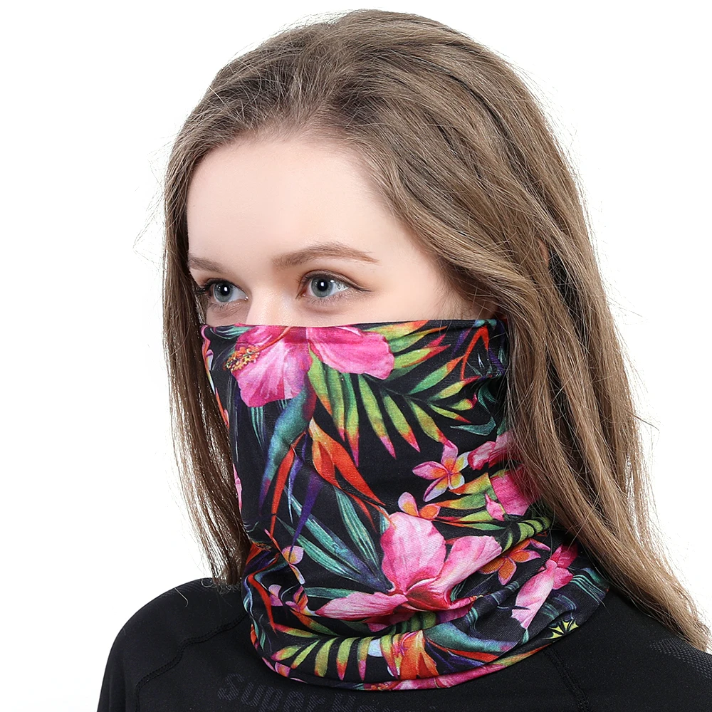 自然男士颈管绿色头饰无缝魔术围巾头巾