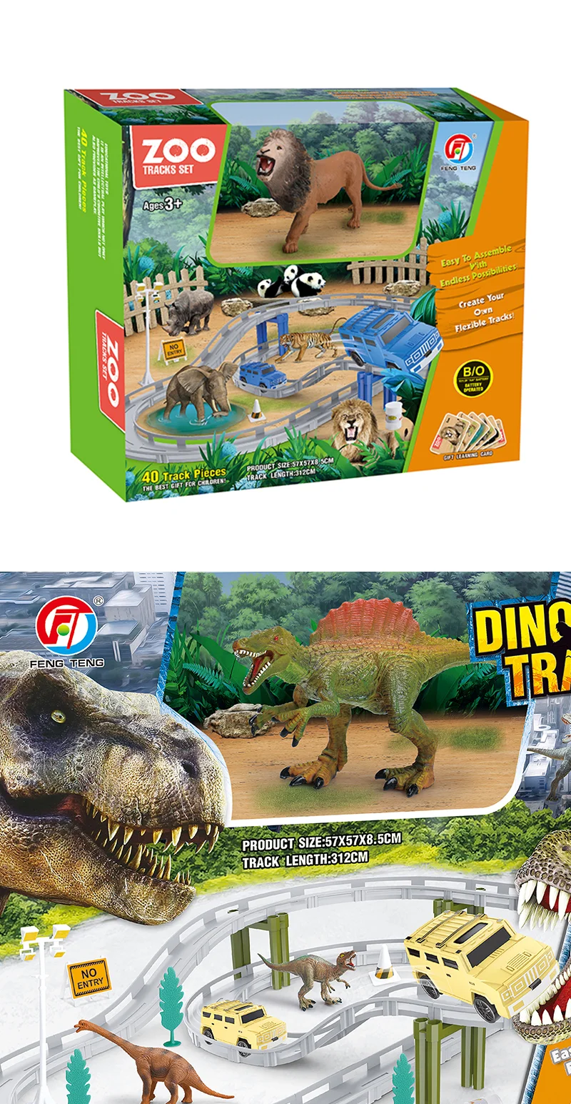 dinosaur track set