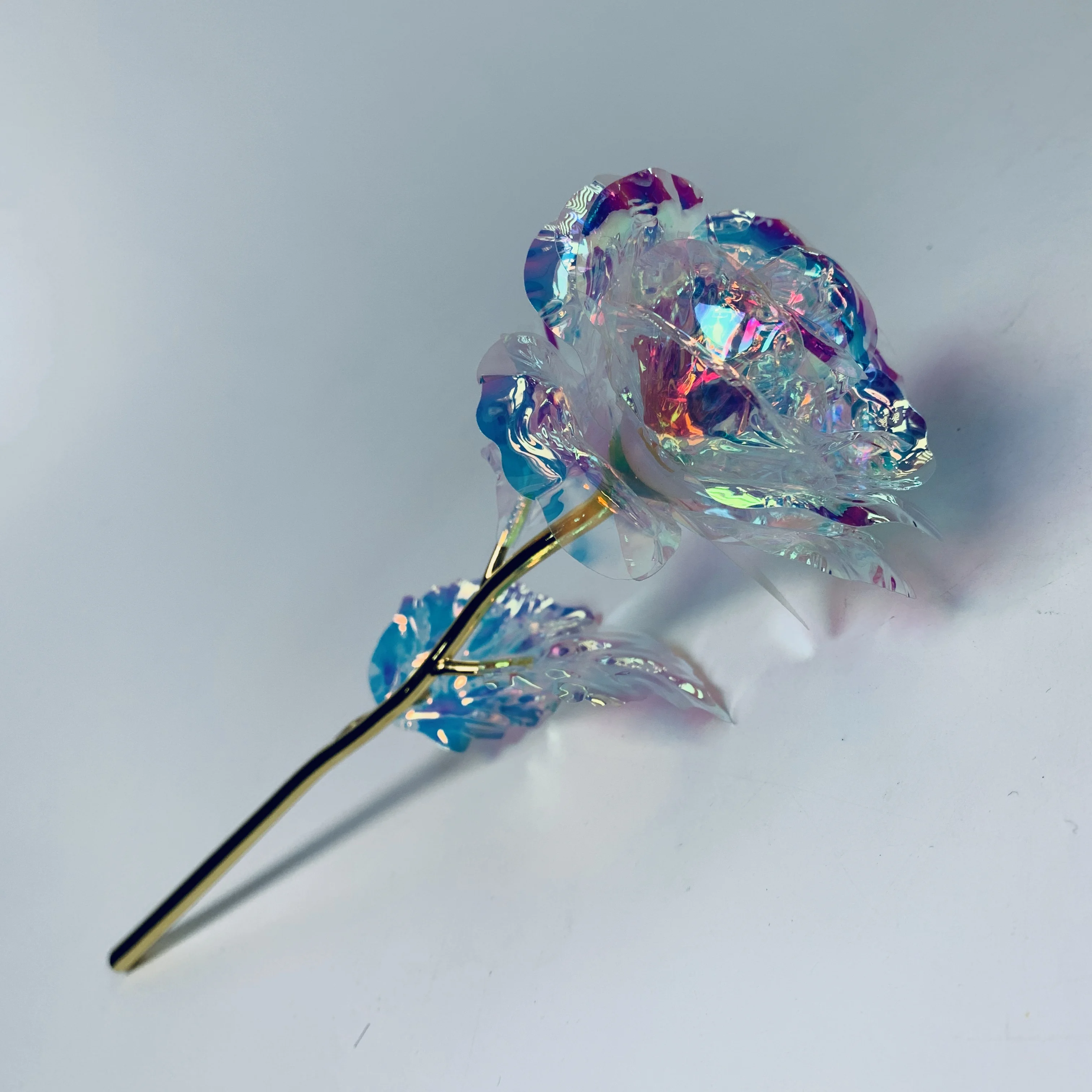 24k Colorful Rose Artificial Flower Gold Rose Unique Gifts For Girlfriend Wife Girls Parents