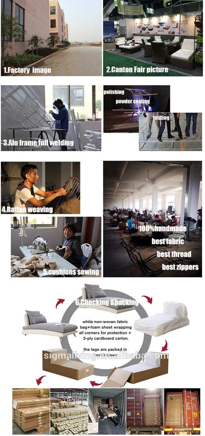 Morden patio garden set high quality outdoor furniture braiding sofa