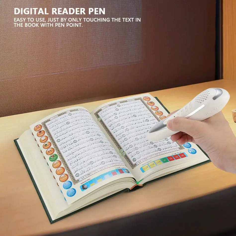 Digital Reaedind pen Quran Pen Reader Prayer Holy Quran Book Read 8GB talking pen reading pen with earphone for Islamic Muslim