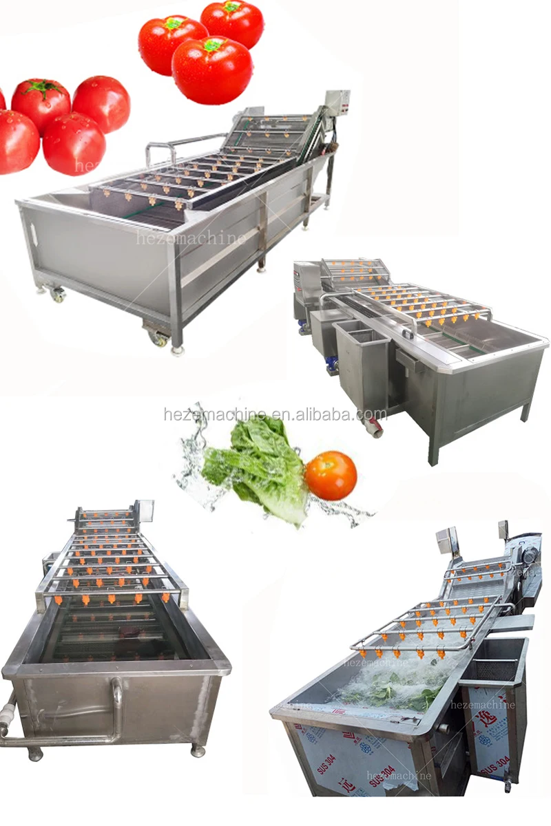 Industrial Commercial Bubble Coconut Fruit Washing Machine Celery ...