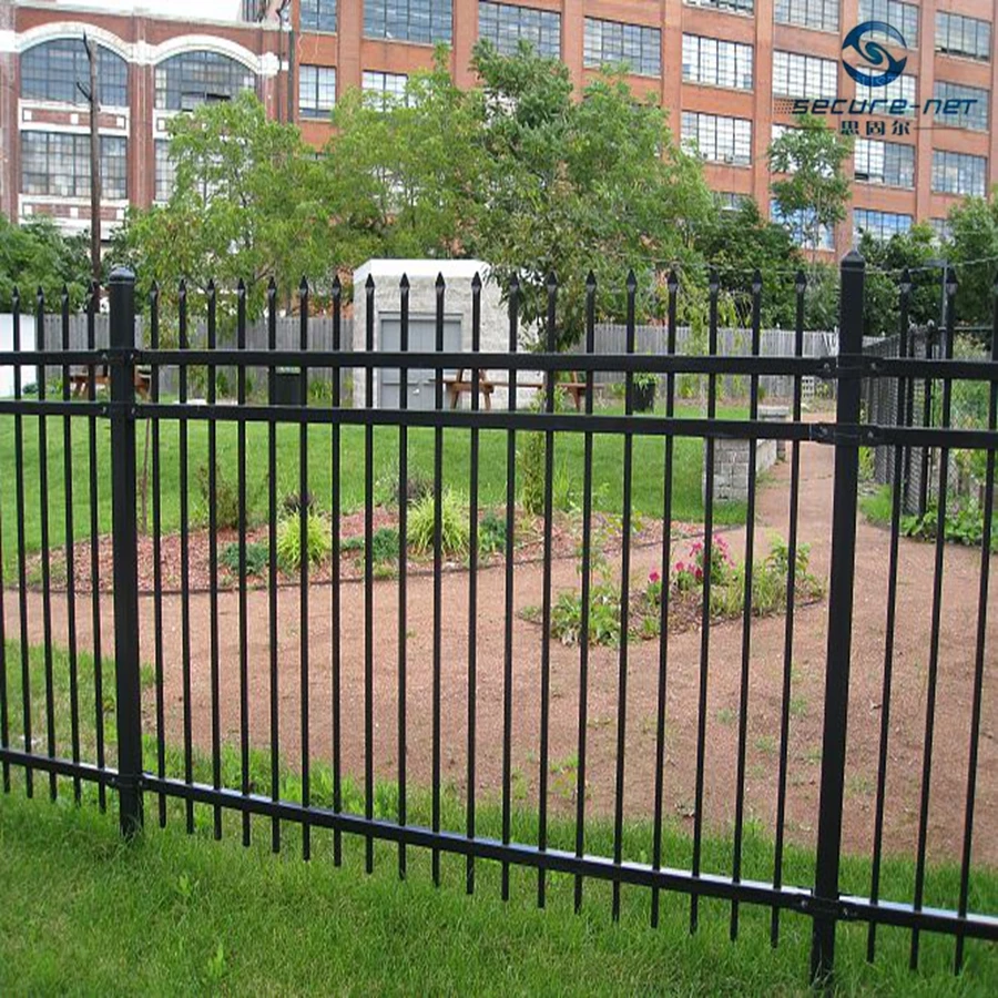 Welded Wrought Iron Gate Grill Fencing For Garden Fence With Two Or