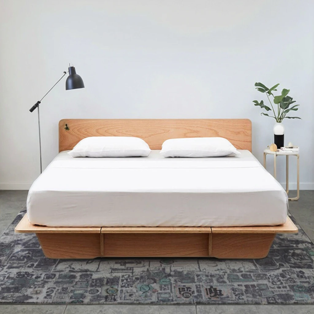 Minimalist Wooden Koala Bed Frame with Storage - Eco-Friendly 