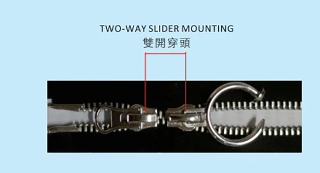 detecting machine zipper