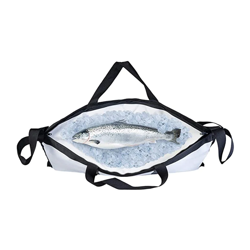 Insulated Fish Bag Fishing Cooler, Easy to Clean & Take with You On The Boat or Shore for fishing expeditions and adventures